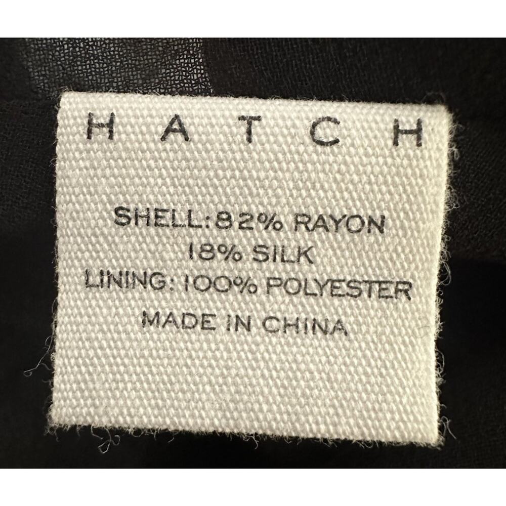 HATCH Maternity Purple Black Long Sleeve Floral The Addison Dress Size 0 - Picture 8 of 8